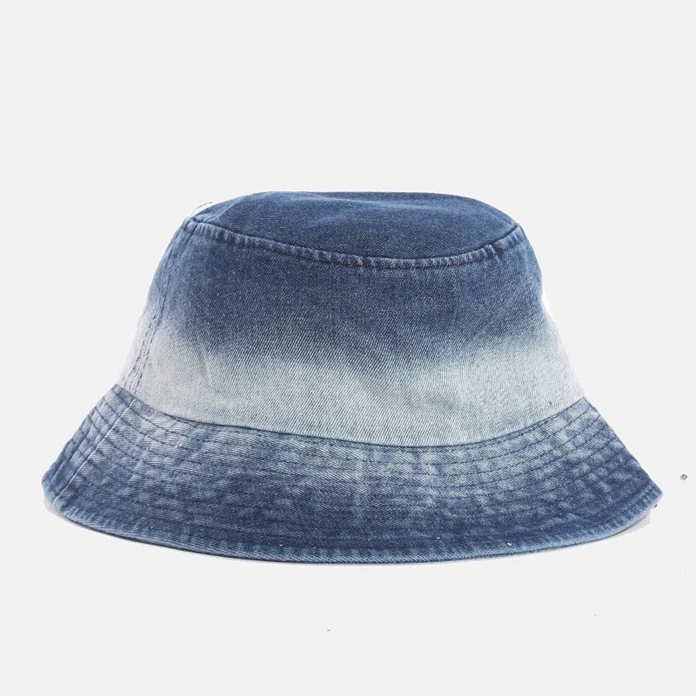 Two Tone  Denim Bucket Hat - Picture 2 of 2